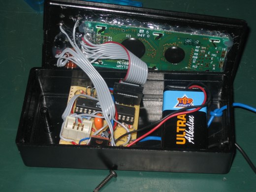 AVR capmeter capacitance meter stripboard