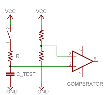 measuring capacitance rc network principle