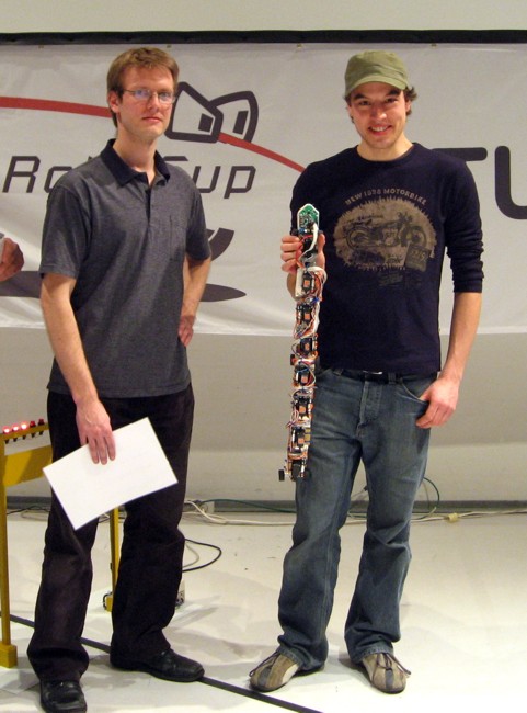 Robocup DTU 2007 SickSack receiving design award