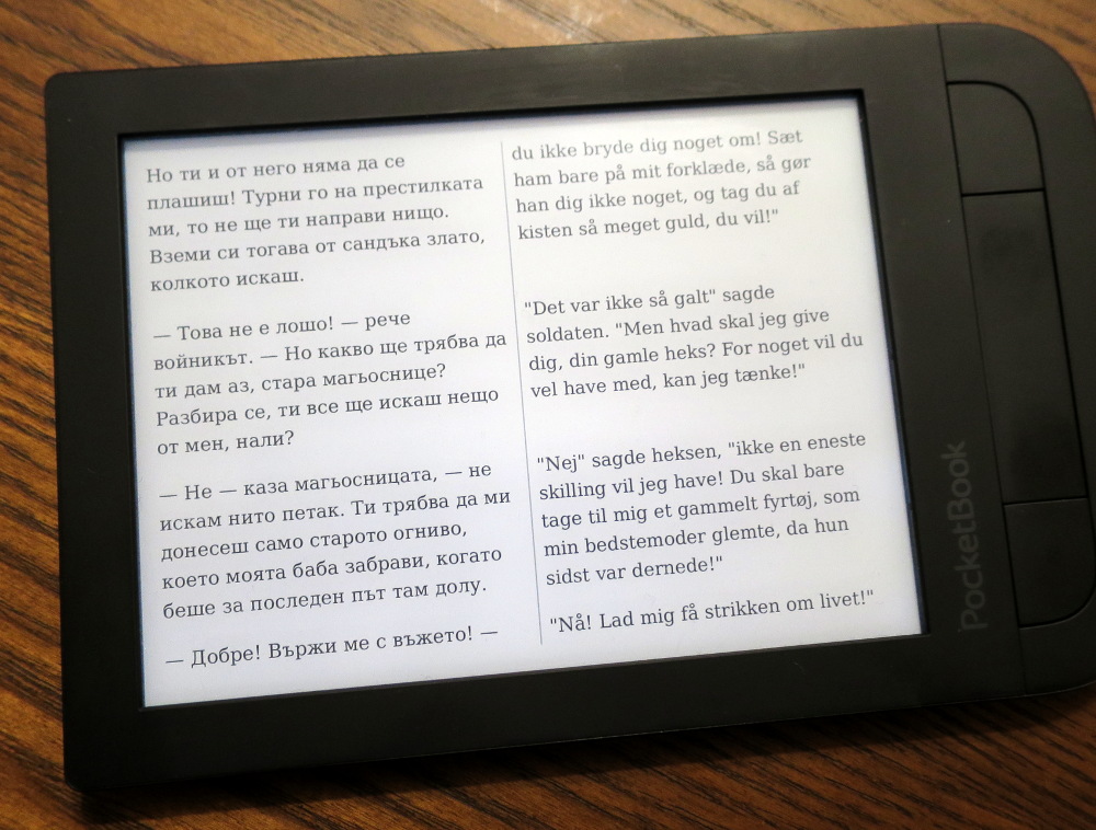 The Tinderbox bg-dk on e-reader example