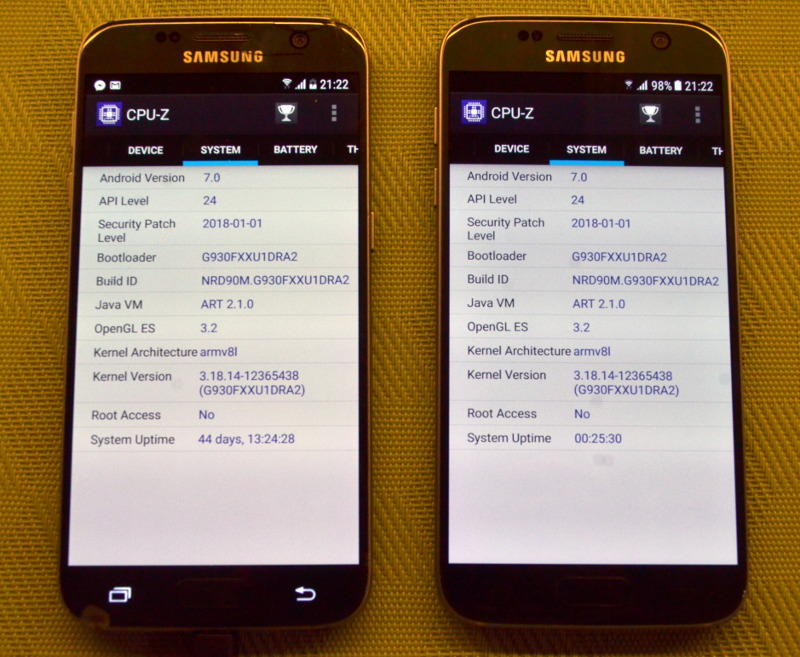 Samsung Galaxy S7 CPU-Z 3